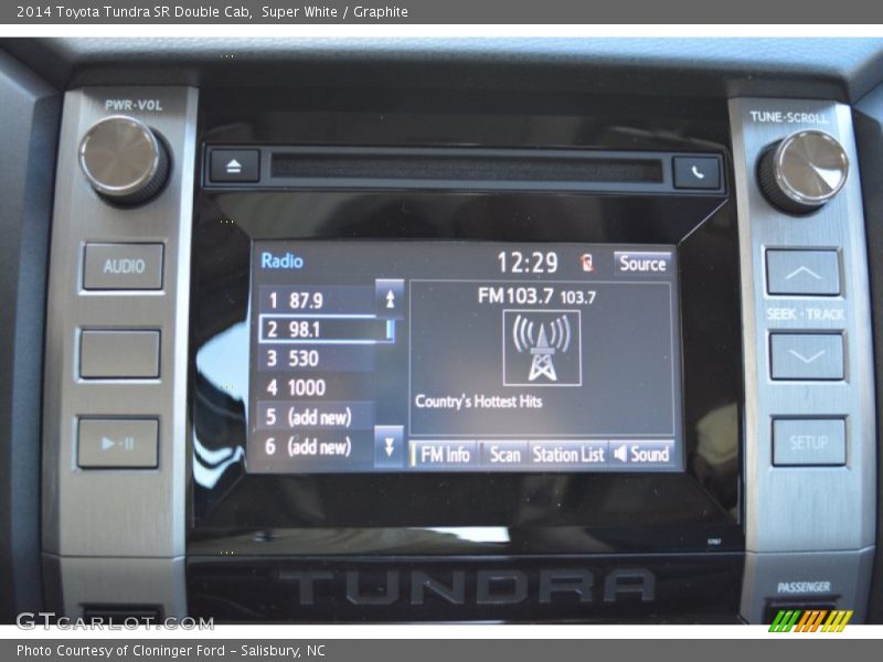 Super White / Graphite 2014 Toyota Tundra SR Double Cab