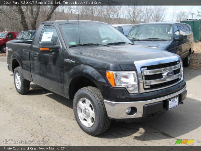 Tuxedo Black / Steel Grey 2014 Ford F150 XLT Regular Cab 4x4