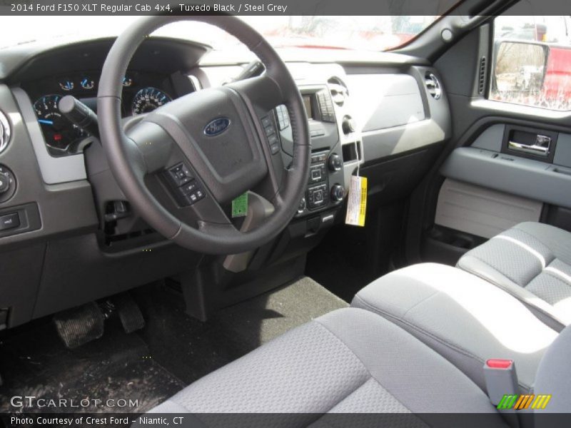 Tuxedo Black / Steel Grey 2014 Ford F150 XLT Regular Cab 4x4