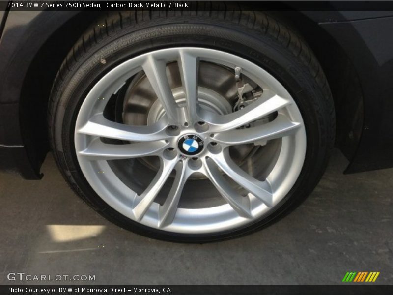 Carbon Black Metallic / Black 2014 BMW 7 Series 750Li Sedan