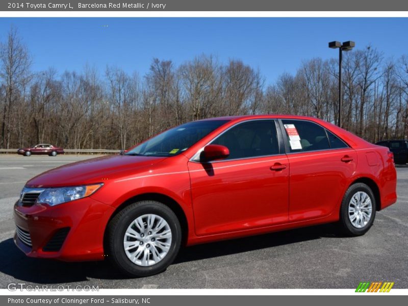 Barcelona Red Metallic / Ivory 2014 Toyota Camry L
