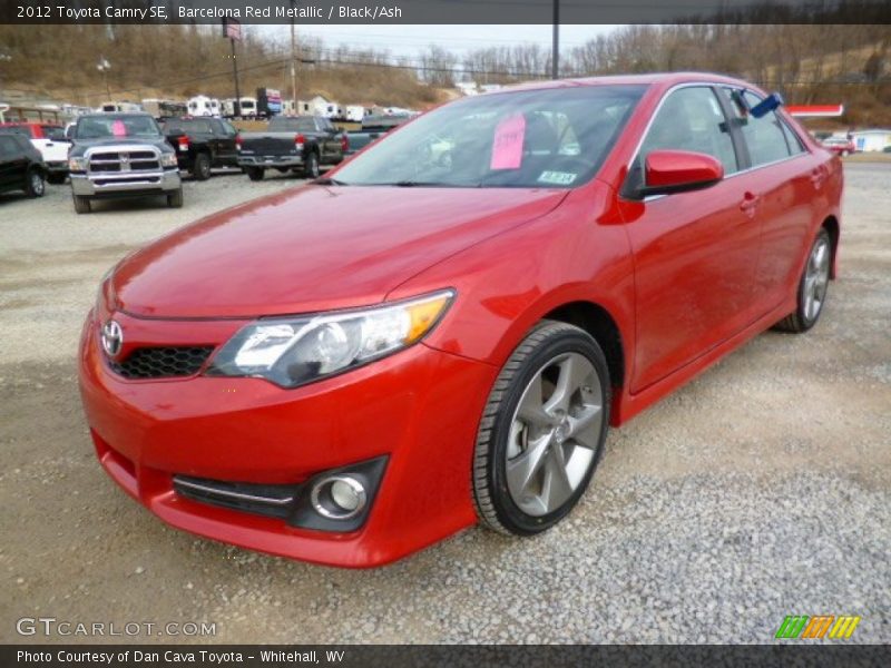 Barcelona Red Metallic / Black/Ash 2012 Toyota Camry SE
