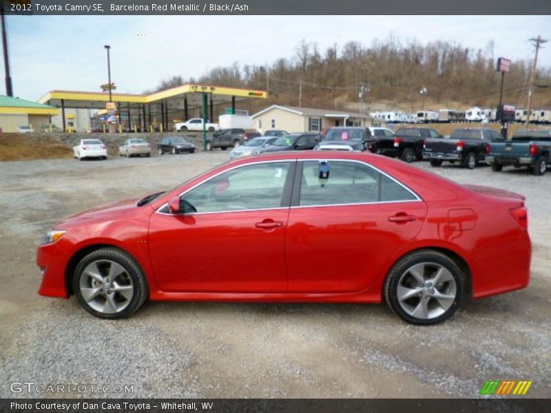 Barcelona Red Metallic / Black/Ash 2012 Toyota Camry SE