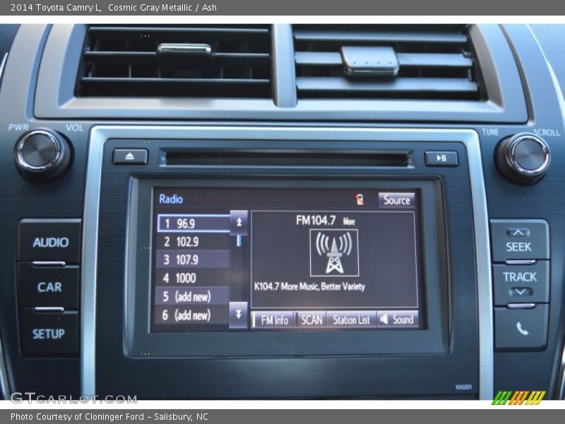 Cosmic Gray Metallic / Ash 2014 Toyota Camry L