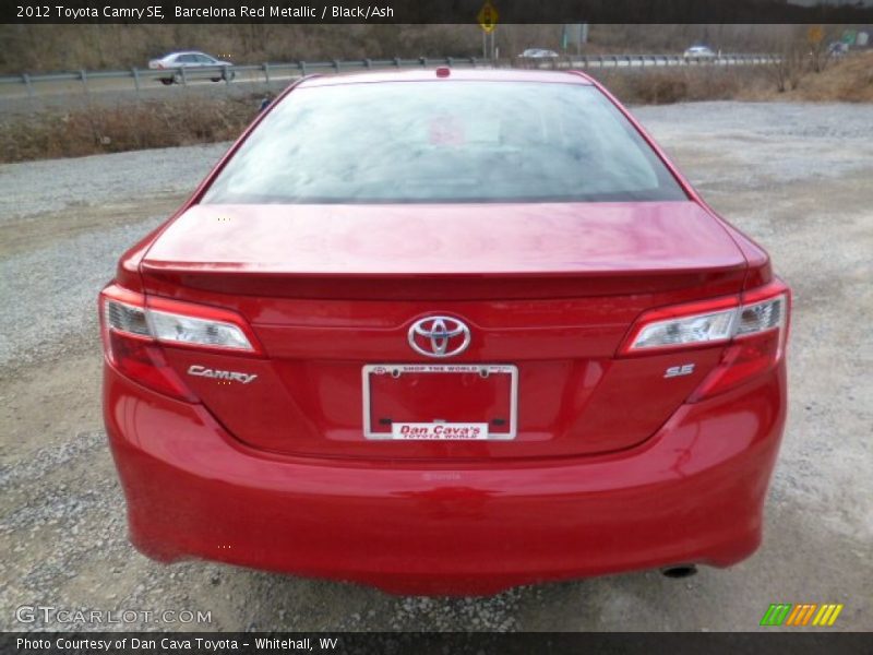 Barcelona Red Metallic / Black/Ash 2012 Toyota Camry SE