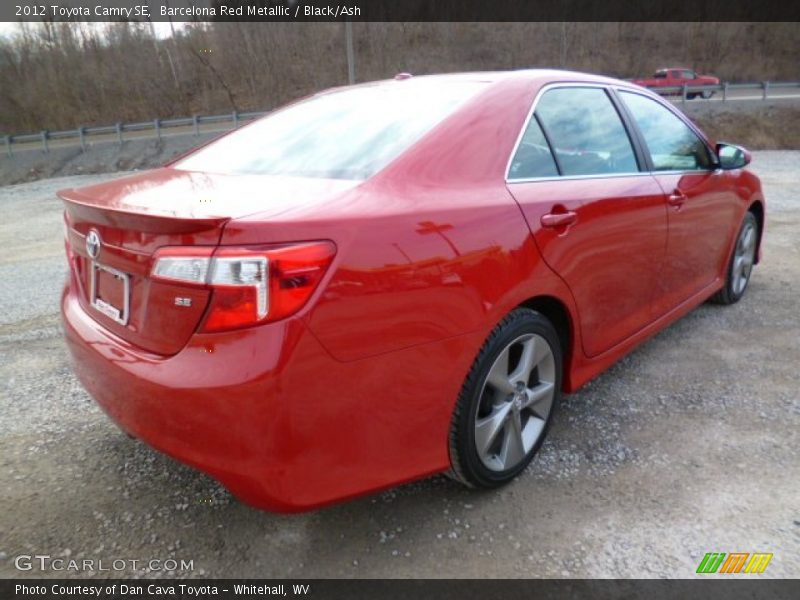 Barcelona Red Metallic / Black/Ash 2012 Toyota Camry SE