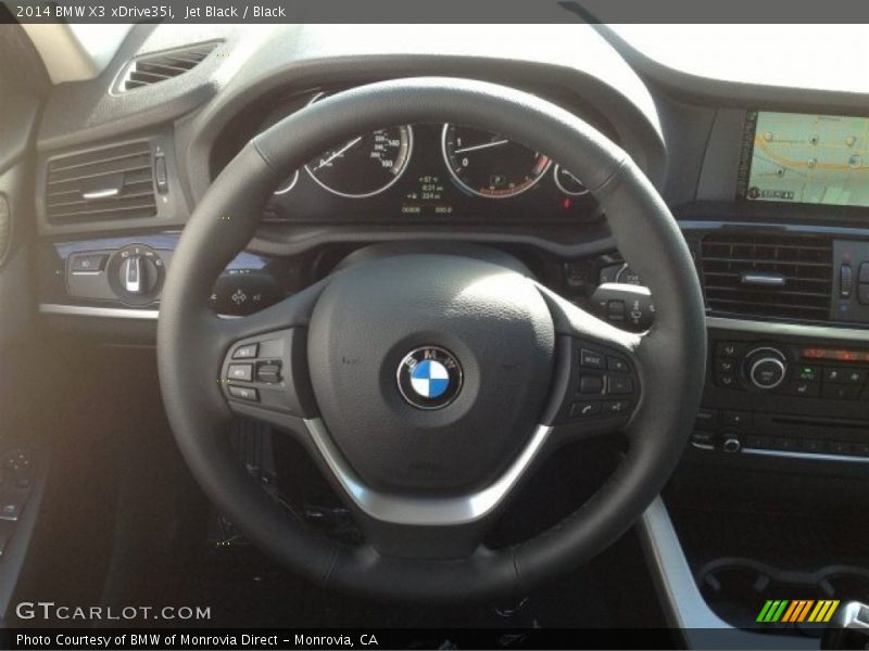 Jet Black / Black 2014 BMW X3 xDrive35i