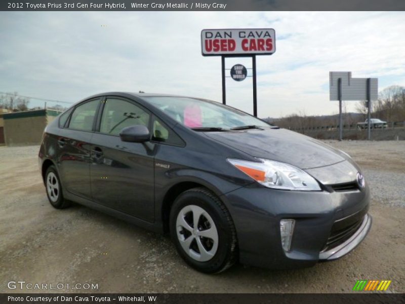 Winter Gray Metallic / Misty Gray 2012 Toyota Prius 3rd Gen Four Hybrid
