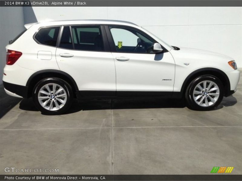 Alpine White / Black 2014 BMW X3 xDrive28i