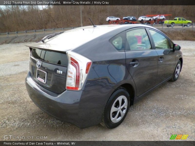 Winter Gray Metallic / Misty Gray 2012 Toyota Prius 3rd Gen Four Hybrid