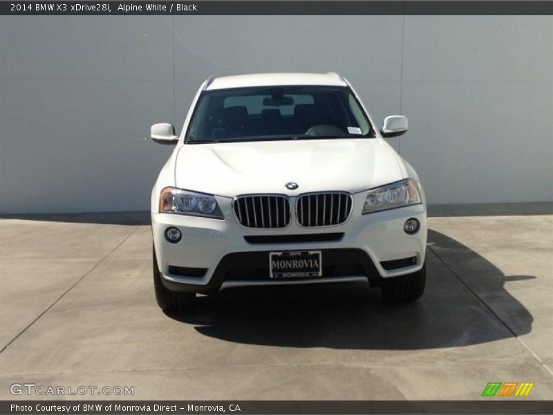 Alpine White / Black 2014 BMW X3 xDrive28i