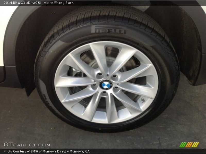Alpine White / Black 2014 BMW X3 xDrive28i
