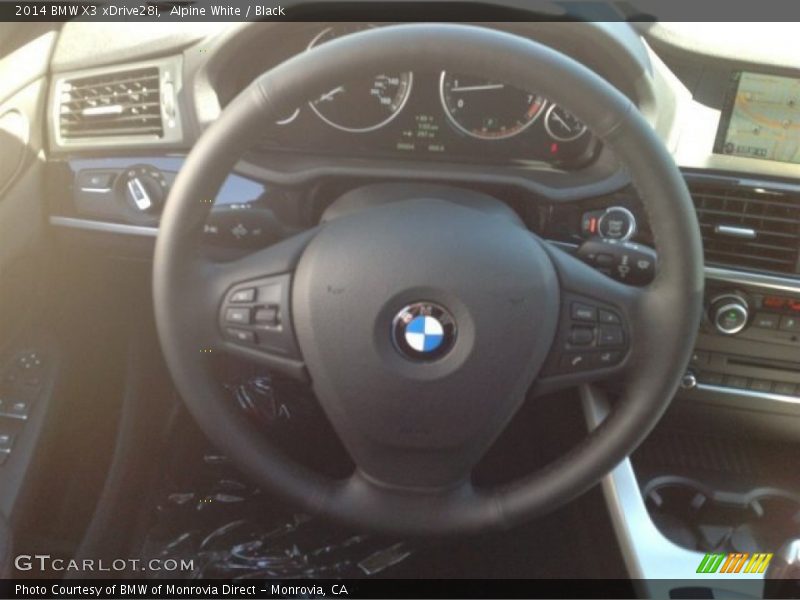 Alpine White / Black 2014 BMW X3 xDrive28i