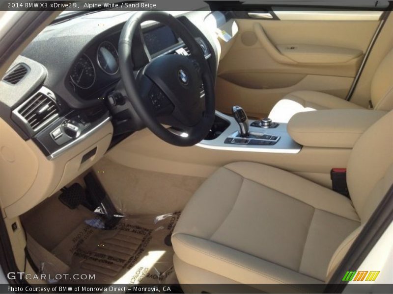 Alpine White / Sand Beige 2014 BMW X3 xDrive28i