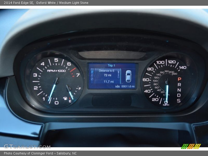 Oxford White / Medium Light Stone 2014 Ford Edge SE