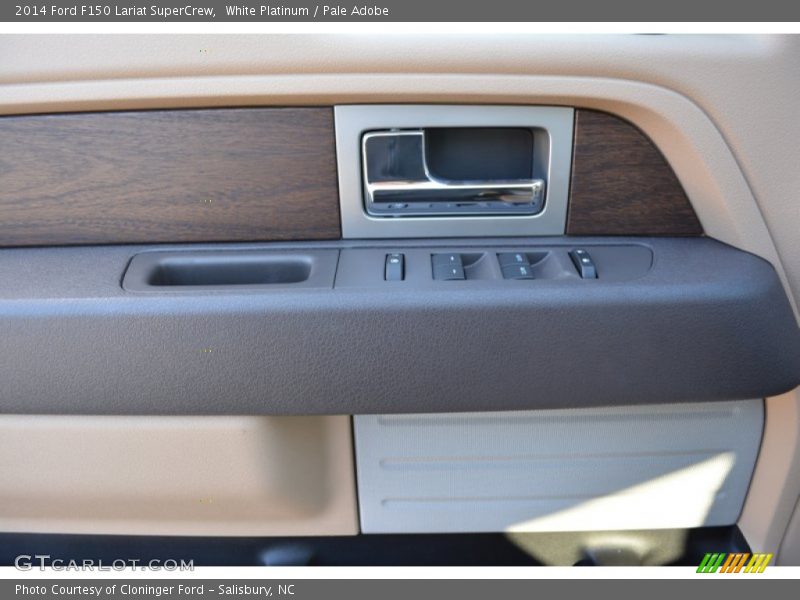 White Platinum / Pale Adobe 2014 Ford F150 Lariat SuperCrew