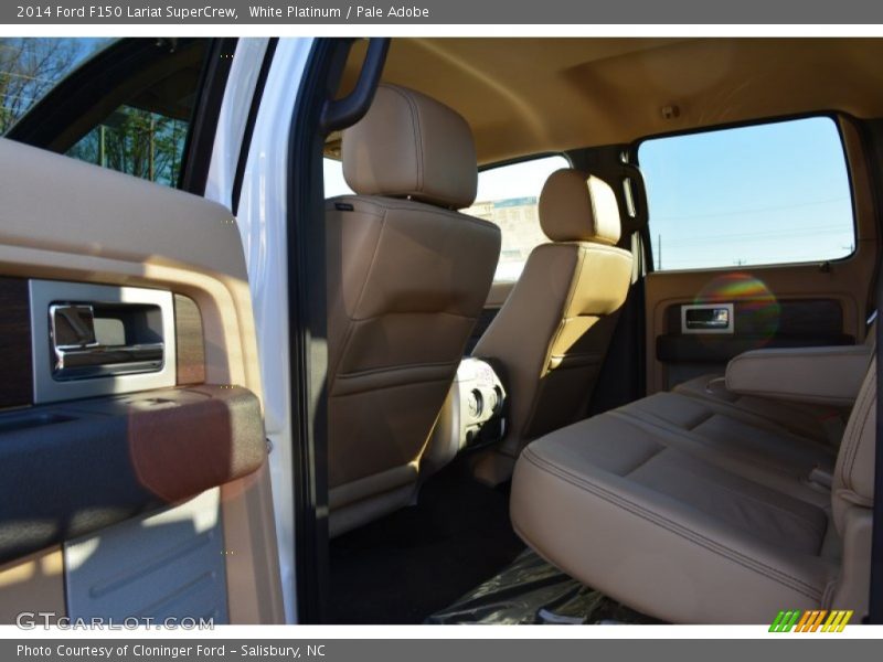 White Platinum / Pale Adobe 2014 Ford F150 Lariat SuperCrew
