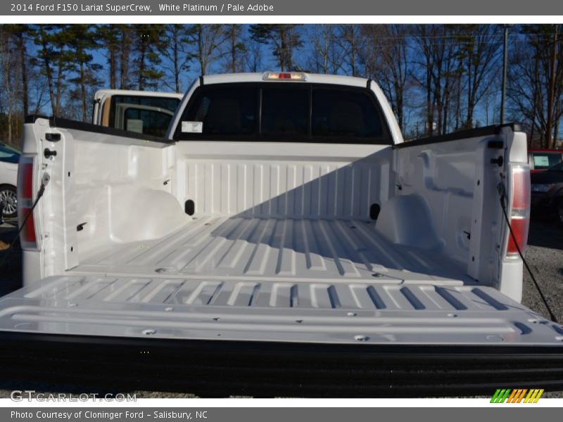 White Platinum / Pale Adobe 2014 Ford F150 Lariat SuperCrew