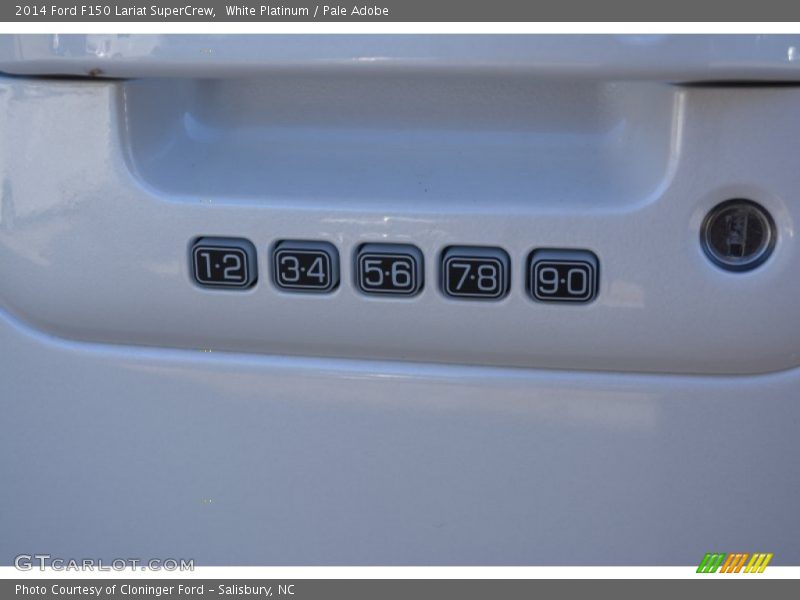 White Platinum / Pale Adobe 2014 Ford F150 Lariat SuperCrew