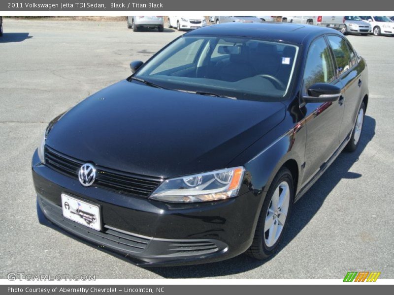 Black / Titan Black 2011 Volkswagen Jetta TDI Sedan