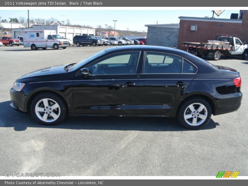 Black / Titan Black 2011 Volkswagen Jetta TDI Sedan