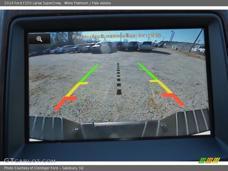 White Platinum / Pale Adobe 2014 Ford F150 Lariat SuperCrew