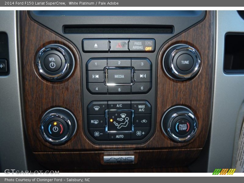 White Platinum / Pale Adobe 2014 Ford F150 Lariat SuperCrew