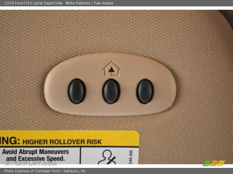 White Platinum / Pale Adobe 2014 Ford F150 Lariat SuperCrew
