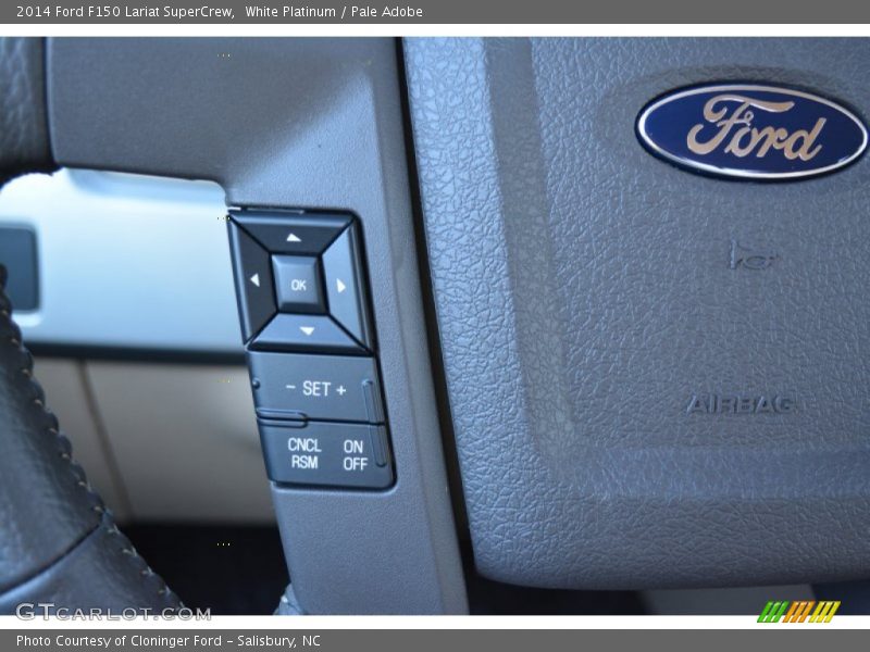 White Platinum / Pale Adobe 2014 Ford F150 Lariat SuperCrew