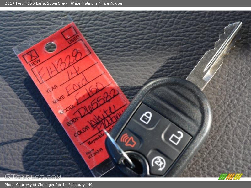 White Platinum / Pale Adobe 2014 Ford F150 Lariat SuperCrew