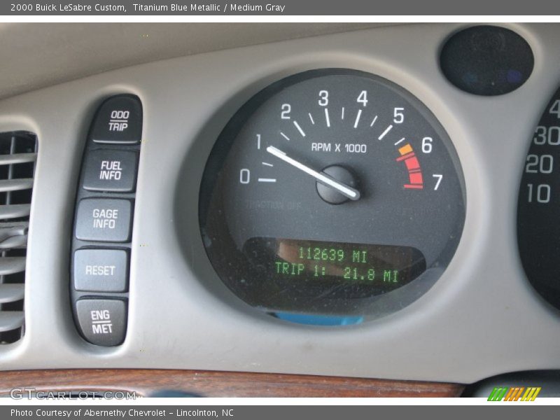 Titanium Blue Metallic / Medium Gray 2000 Buick LeSabre Custom