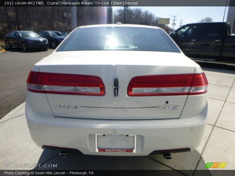 Crystal Champagne Metallic Tri-Coat / Dark Charcoal 2012 Lincoln MKZ FWD