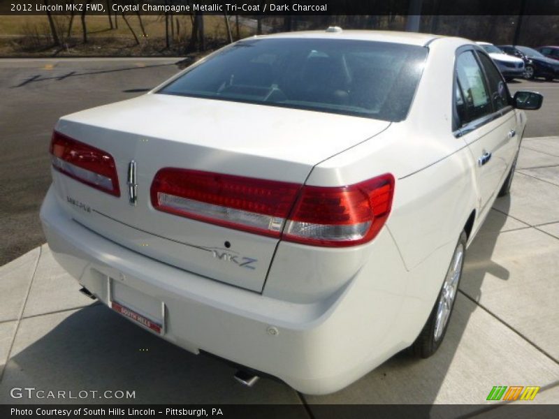 Crystal Champagne Metallic Tri-Coat / Dark Charcoal 2012 Lincoln MKZ FWD