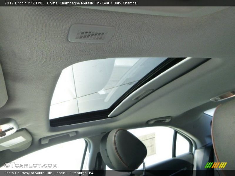Crystal Champagne Metallic Tri-Coat / Dark Charcoal 2012 Lincoln MKZ FWD
