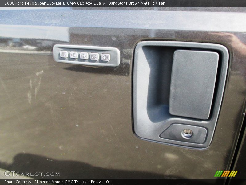 Dark Stone Brown Metallic / Tan 2008 Ford F450 Super Duty Lariat Crew Cab 4x4 Dually