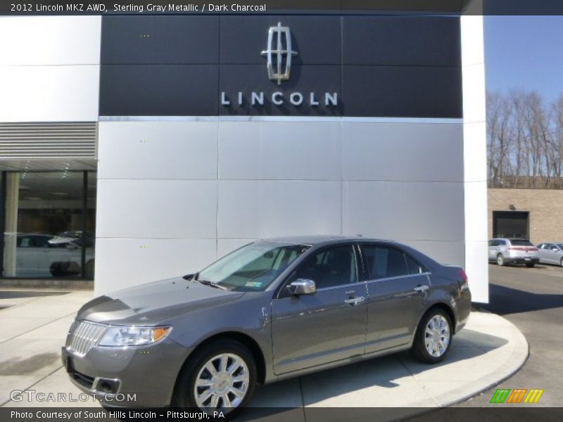 Sterling Gray Metallic / Dark Charcoal 2012 Lincoln MKZ AWD