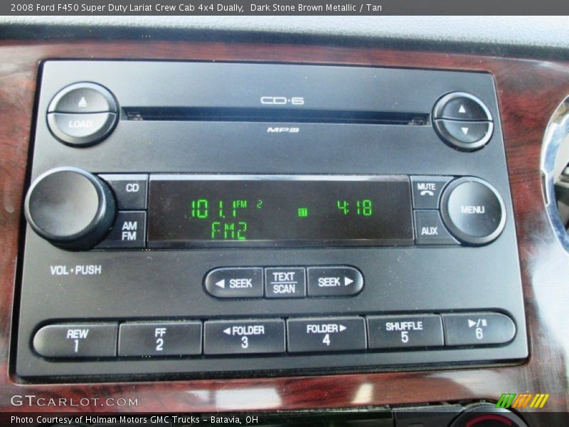 Dark Stone Brown Metallic / Tan 2008 Ford F450 Super Duty Lariat Crew Cab 4x4 Dually