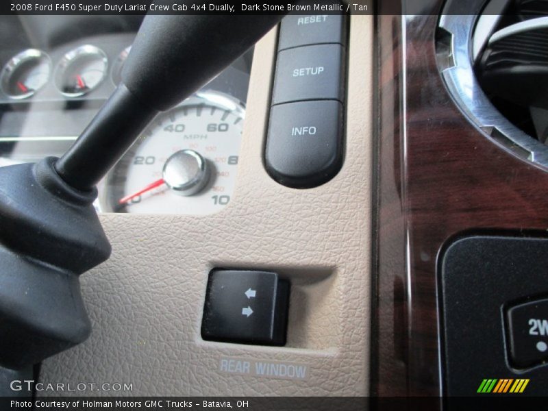 Dark Stone Brown Metallic / Tan 2008 Ford F450 Super Duty Lariat Crew Cab 4x4 Dually