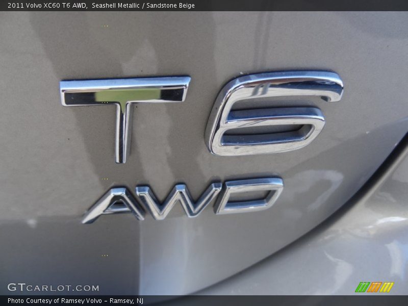 Seashell Metallic / Sandstone Beige 2011 Volvo XC60 T6 AWD