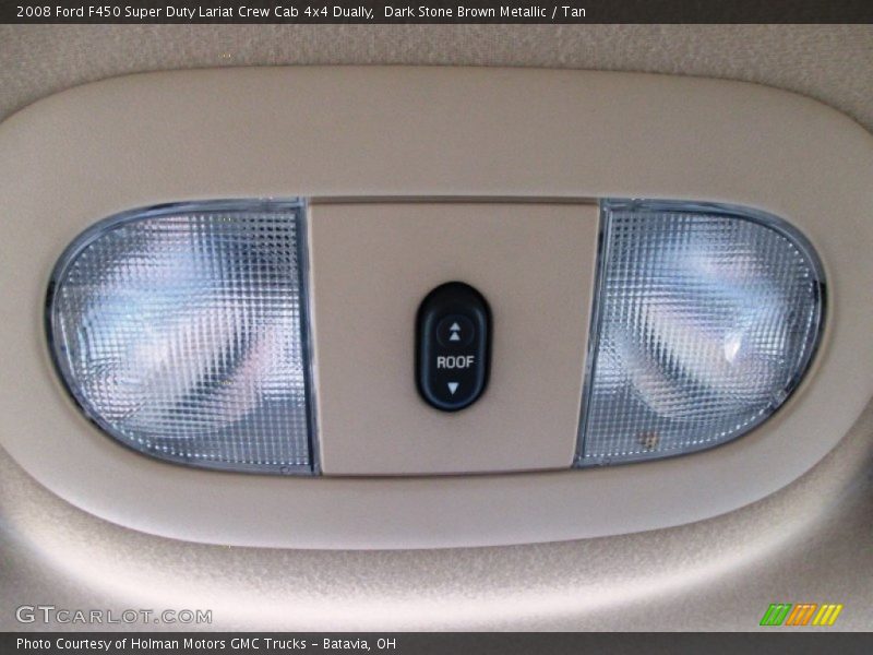 Dark Stone Brown Metallic / Tan 2008 Ford F450 Super Duty Lariat Crew Cab 4x4 Dually