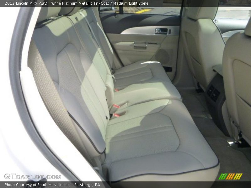White Platinum Metallic Tri-Coat / Medium Light Stone 2012 Lincoln MKX AWD