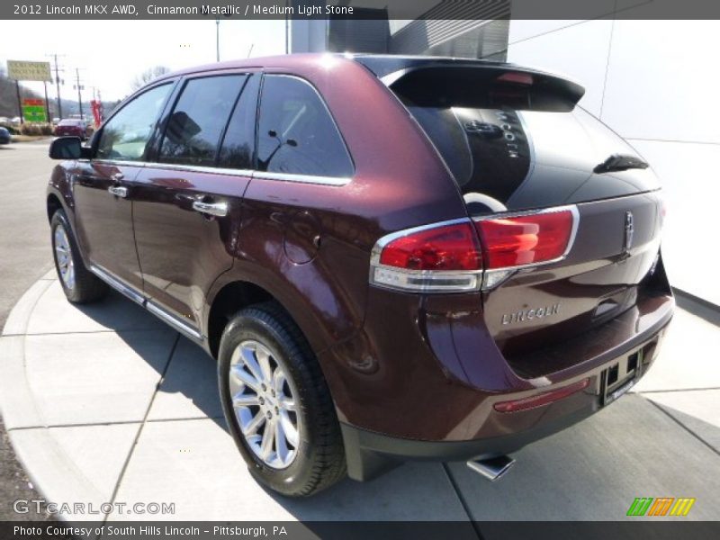 Cinnamon Metallic / Medium Light Stone 2012 Lincoln MKX AWD