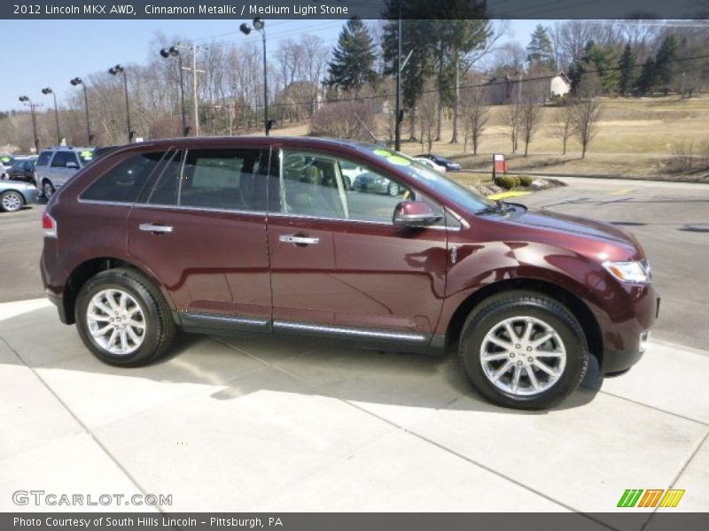 Cinnamon Metallic / Medium Light Stone 2012 Lincoln MKX AWD