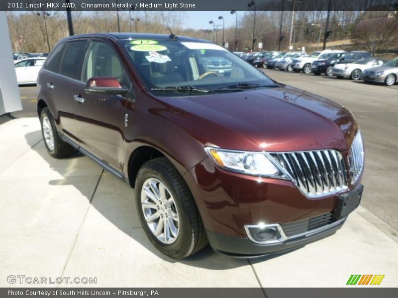 Cinnamon Metallic / Medium Light Stone 2012 Lincoln MKX AWD