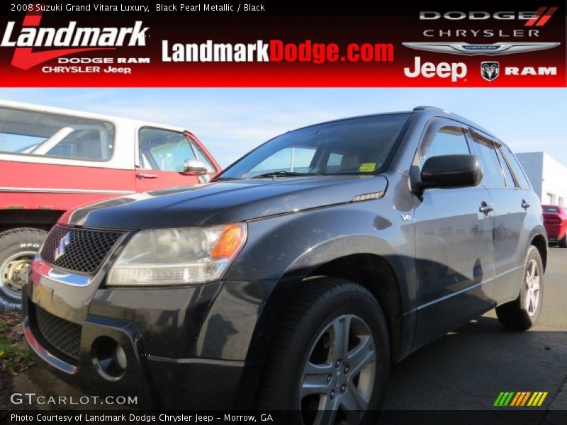 Black Pearl Metallic / Black 2008 Suzuki Grand Vitara Luxury