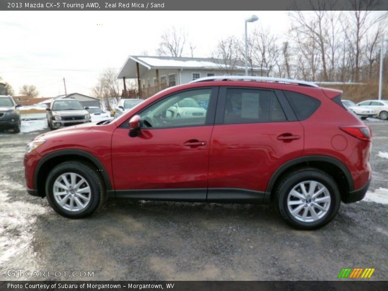 Zeal Red Mica / Sand 2013 Mazda CX-5 Touring AWD