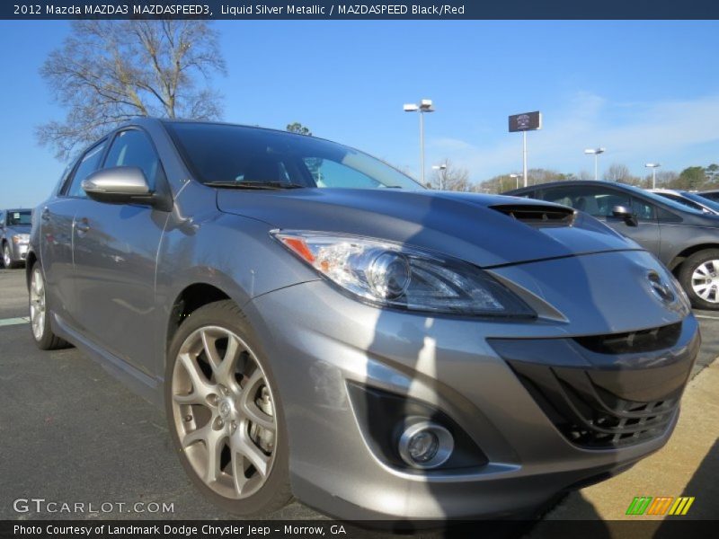Liquid Silver Metallic / MAZDASPEED Black/Red 2012 Mazda MAZDA3 MAZDASPEED3