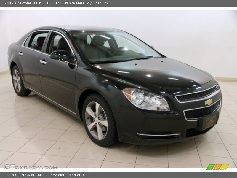 Black Granite Metallic / Titanium 2012 Chevrolet Malibu LT