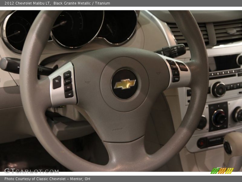 Black Granite Metallic / Titanium 2012 Chevrolet Malibu LT