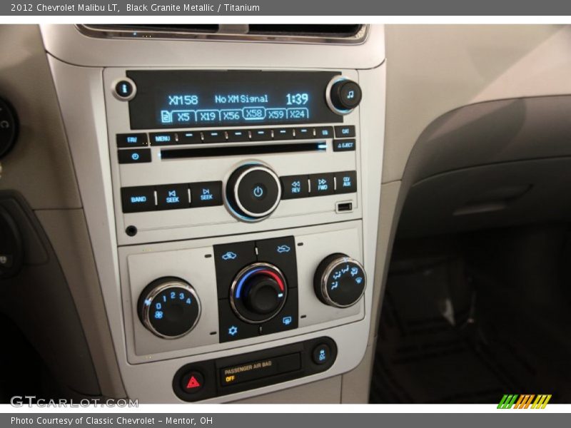 Black Granite Metallic / Titanium 2012 Chevrolet Malibu LT